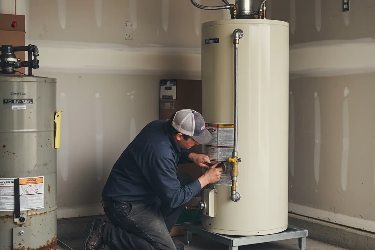 Water heater and shutoff valve replacement in Bridgeton
